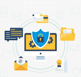 矢量手繪網絡安全素材 免費高清PSD資源的專業應用